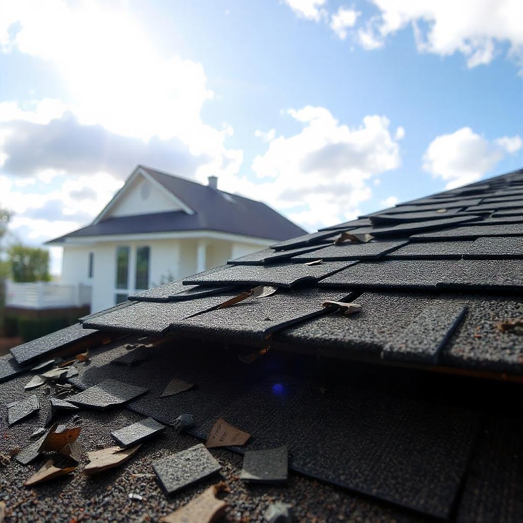 Damaged Shingles Damaged Shingles